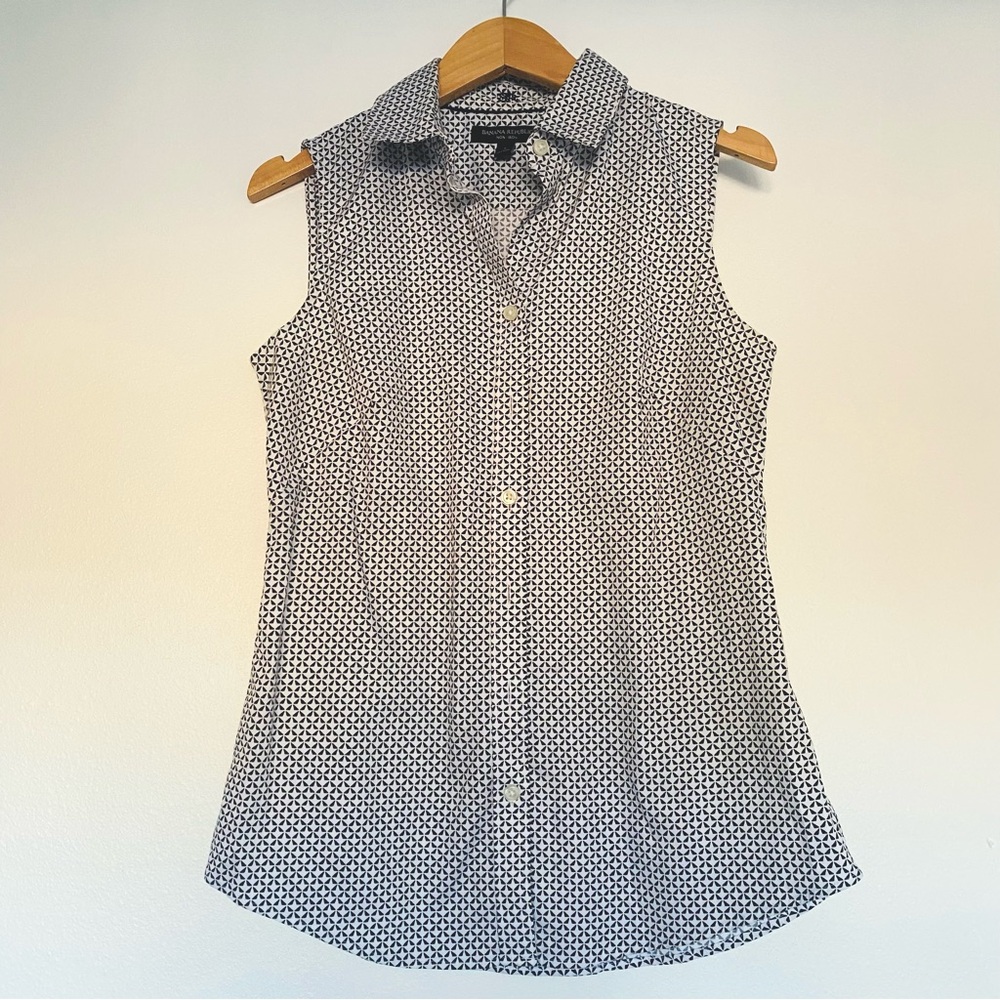 Banana Republic collar button down dress top